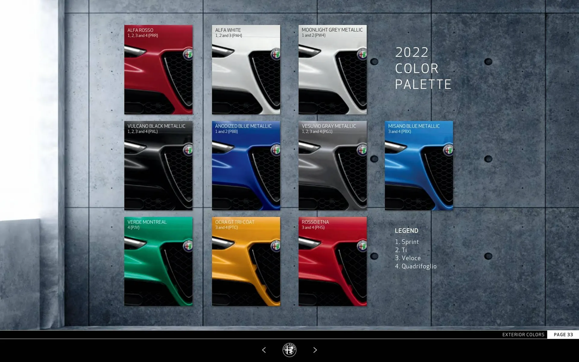 Catalogue Alfa Romeo du 18 mai au 31 décembre 2023 - Catalogue page 33