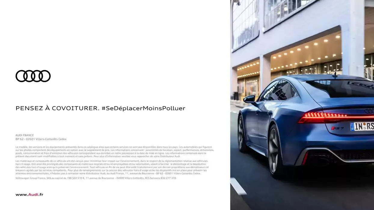 Audi RS 6 performance / RS 7 performance du 7 janvier au 31 janvier 2026 - Catalogue page 46