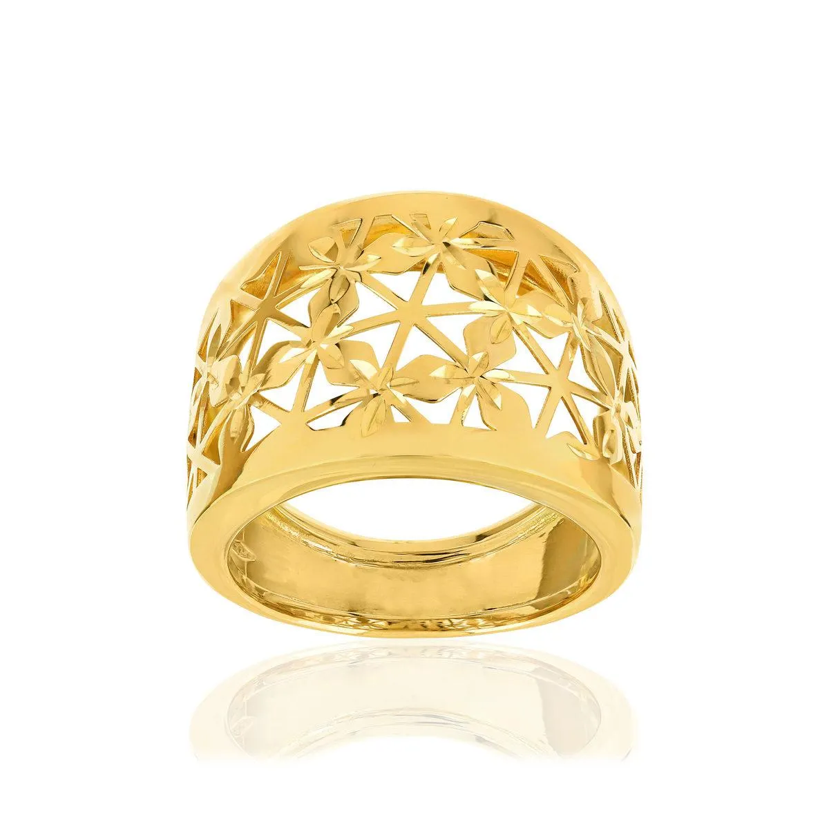 Bague or jaune 375