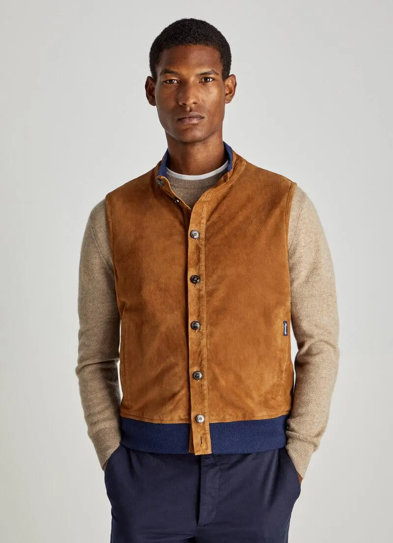 GILET HYBRIDE EN DAIM