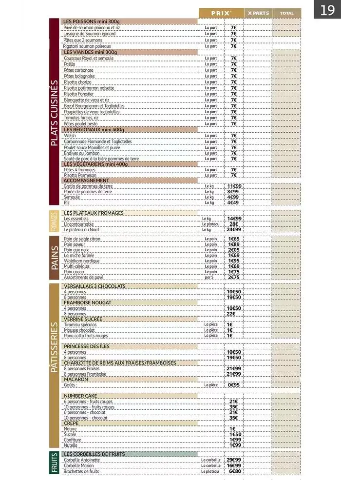 Auchan : Le traiteur d'ENGLOS du 9 avril au 31 août 2025 - Catalogue page 19