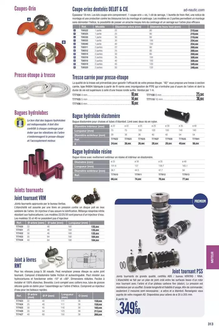 Catalogue Accastillage Diffusion 2025 du 1 janvier au 31 décembre 2025 - Catalogue page 315