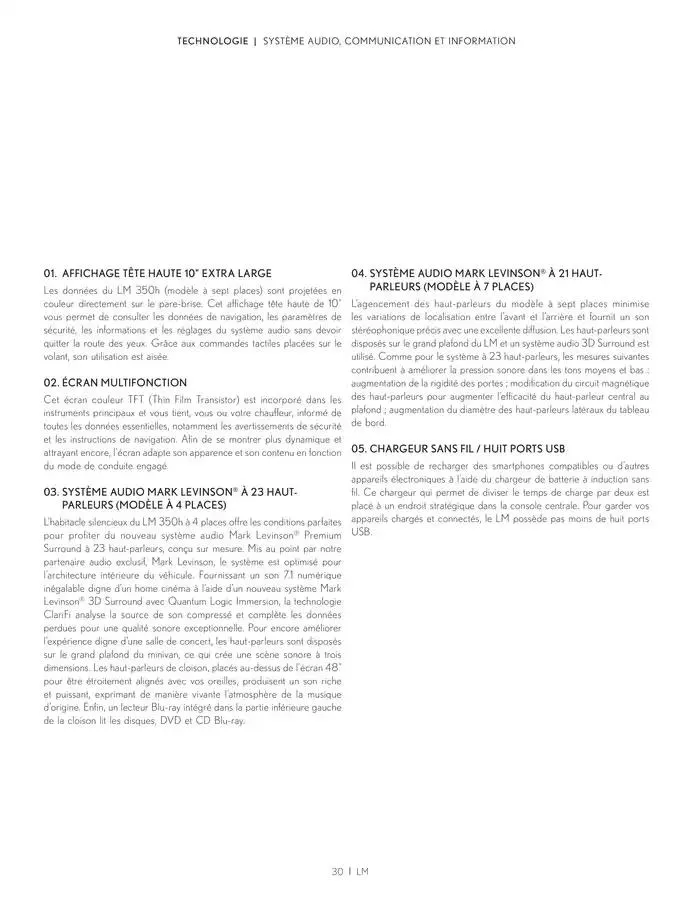 Lexus LM du 27 mars au 27 mars 2026 - Catalogue page 30