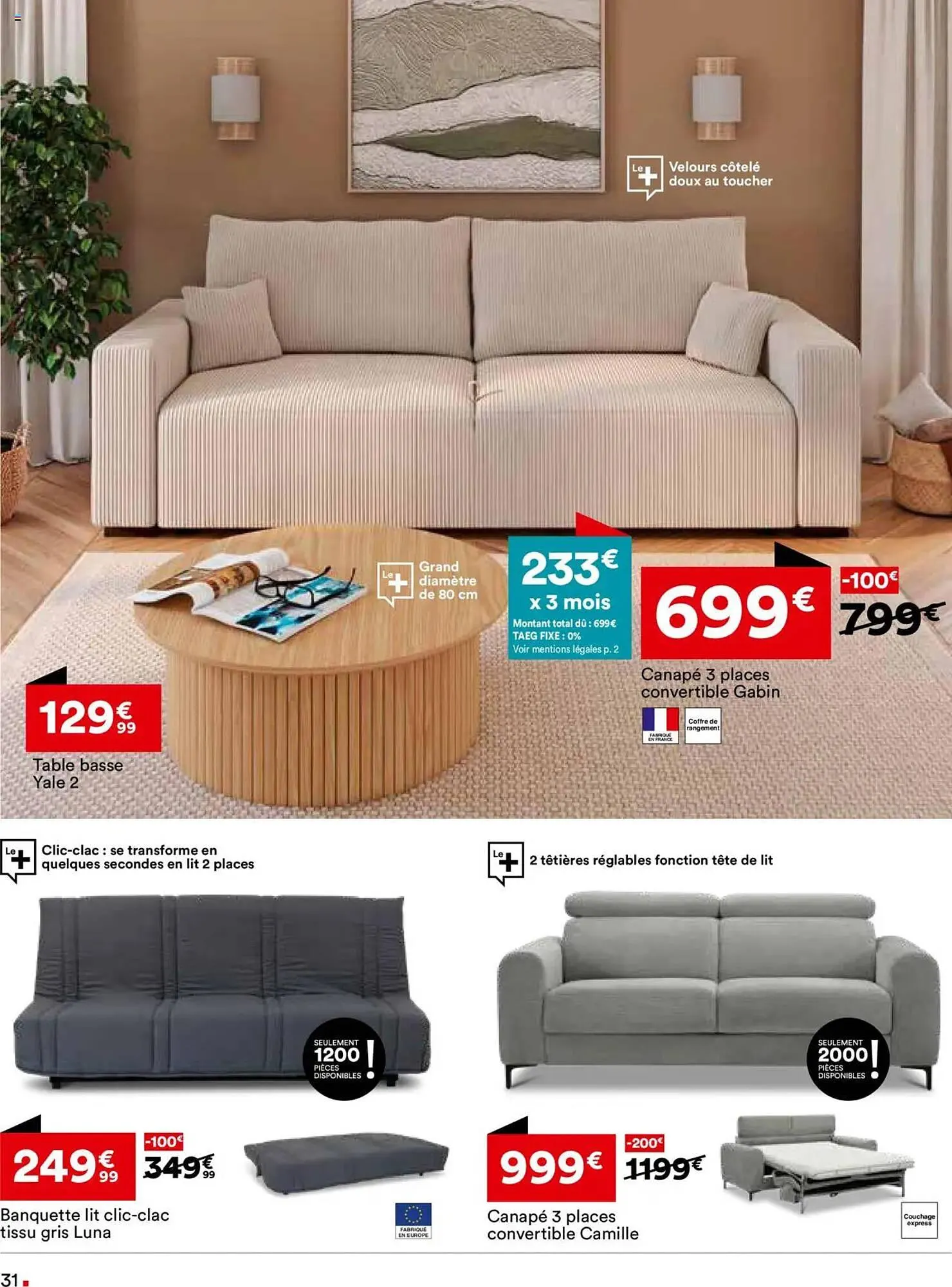 Catalogue BUT du 17 juin au 11 août 2025 - Catalogue page 31