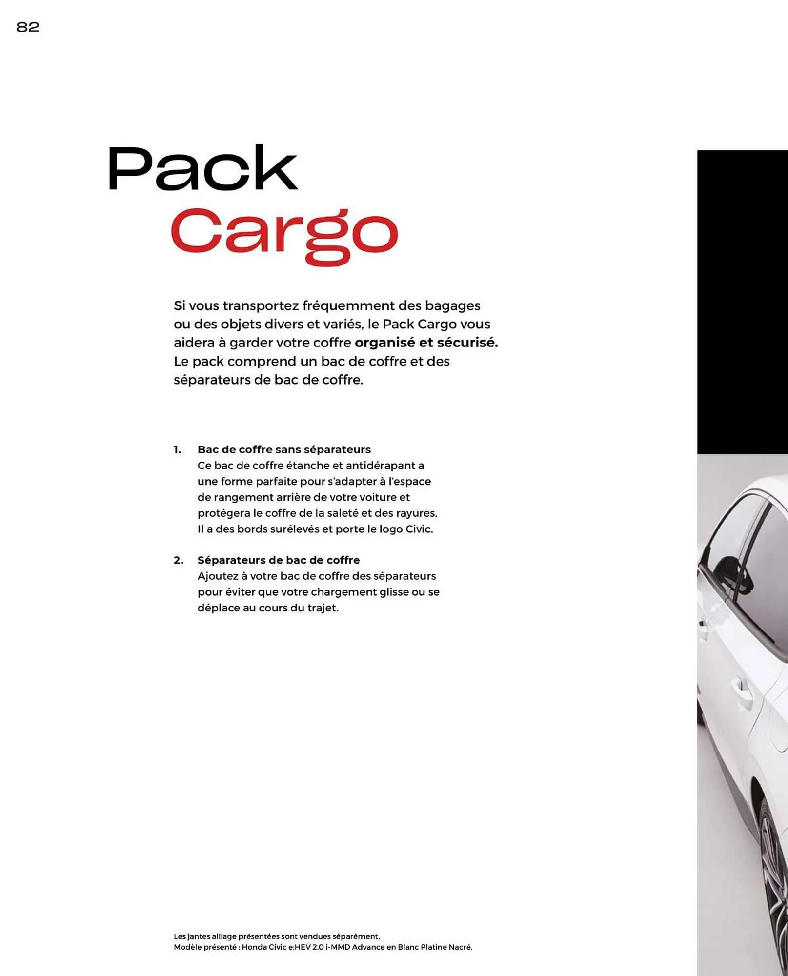 Catalogue Honda Civic Hybrid du 20 décembre au 30 juin 2024 - Catalogue page 82