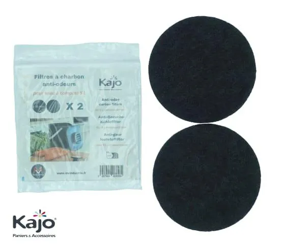 Lot de 2 filtres pour seau à compost 5L