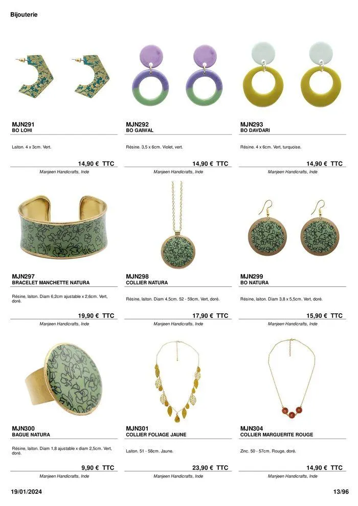 ARTISANAT . DéCORATION . MODE . JOUETS du 9 février au 31 août 2024 - Catalogue page 15