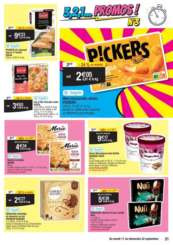 3,2,1… Promos ! du 17 septembre au 22 septembre 2024 - Catalogue page 21