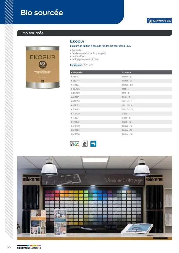  Le catalogue Sikkens Solutions 2023 du 9 mai au 31 décembre 2025 - Catalogue page 38