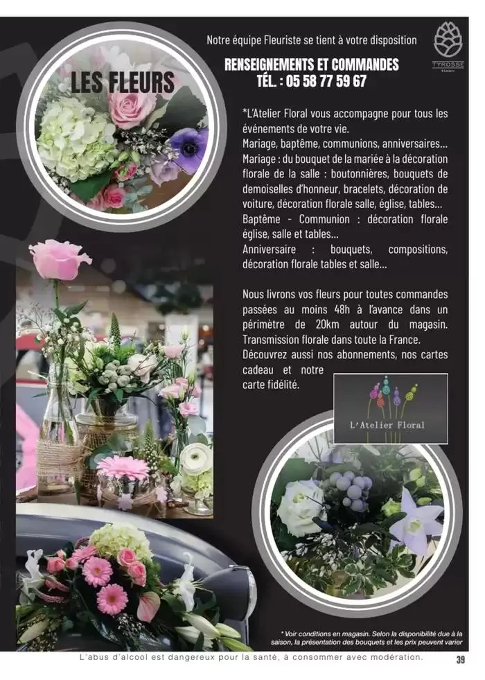 CARTE TRAITEUR PERMANENTE du 3 janvier au 31 décembre 2025 - Catalogue page 33