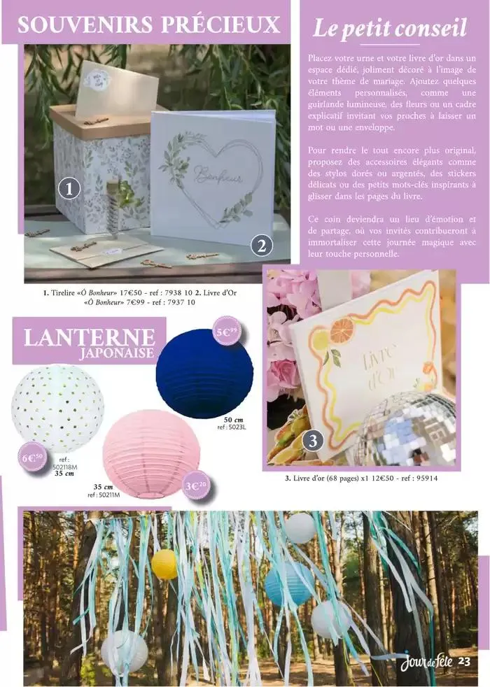 Magazine Mariage 2025 du 10 mars au 30 juin 2025 - Catalogue page 23