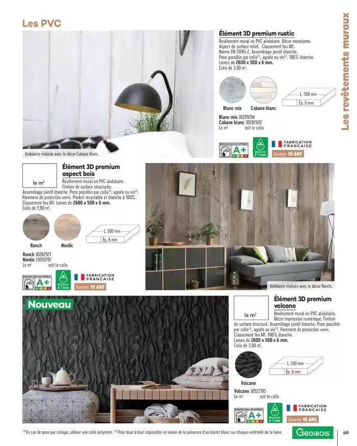 Aménagents Intérieurs 2025 du 1 janvier au 31 décembre 2025 - Catalogue page 49