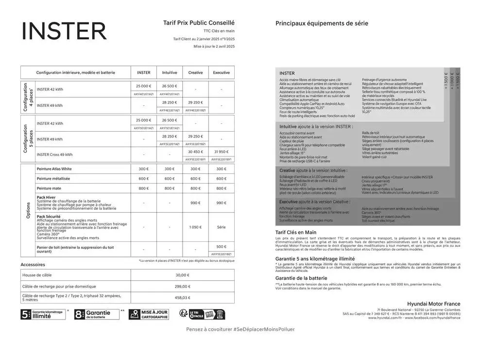 Hyundai INSTER du 3 avril au 3 avril 2026 - Catalogue page 29