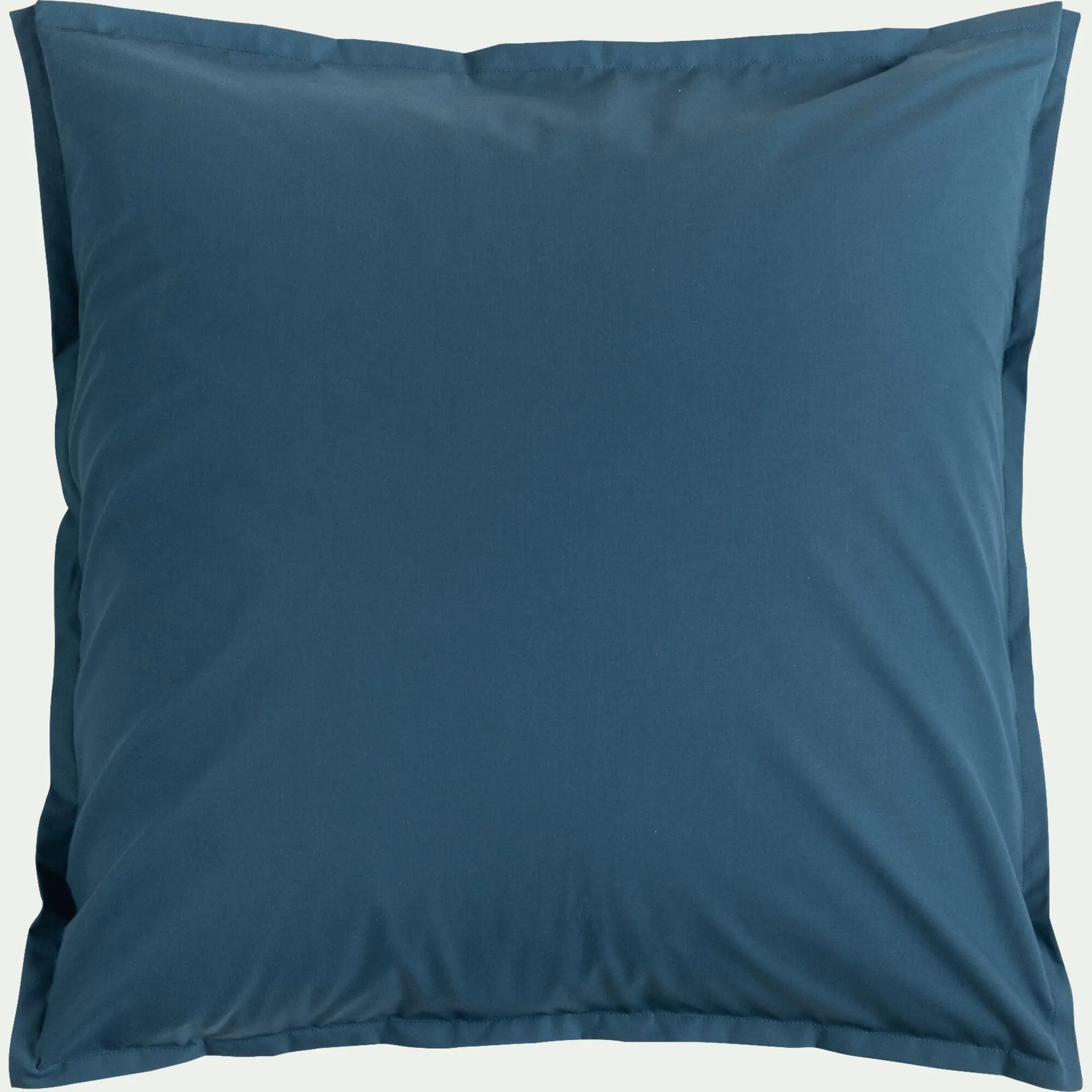 Lot de 2 taies d'oreiller en percale de coton - bleu figuerolles 65x65cm