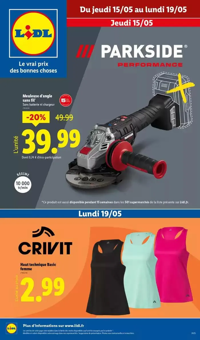 Sélection mode et bricolage : nattendez plus pour profiter des bonnes affaires Lidl ! - 1