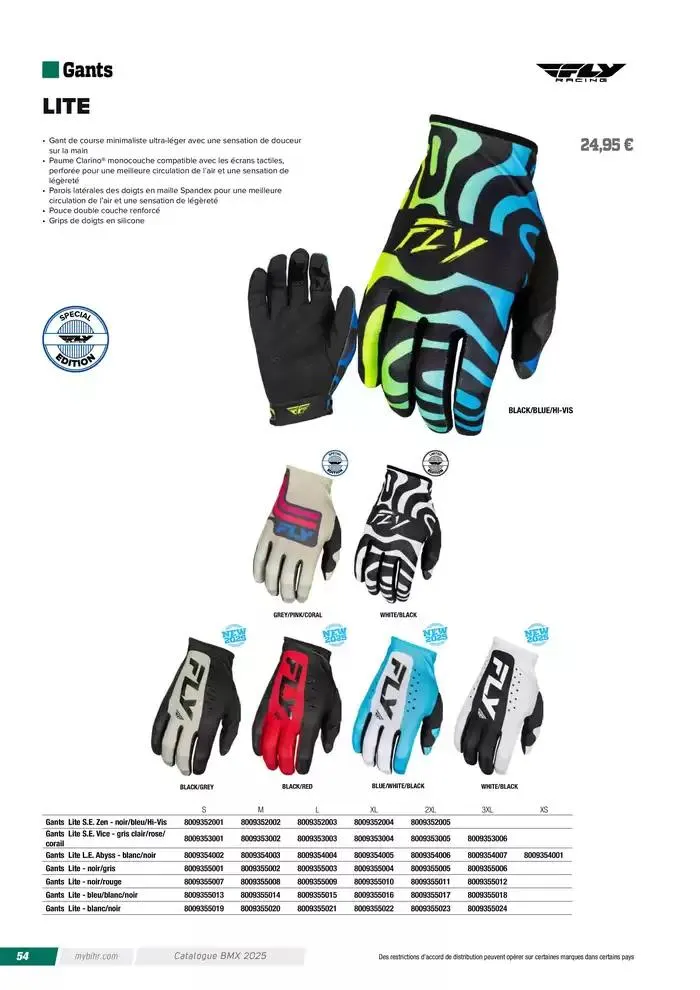 FLY RACING BMX 2025 du 12 avril au 31 décembre 2025 - Catalogue page 54