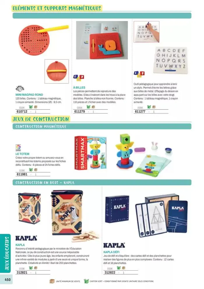 Nos Catalogues Thématiques du 1 janvier au 31 décembre 2025 - Catalogue page 452