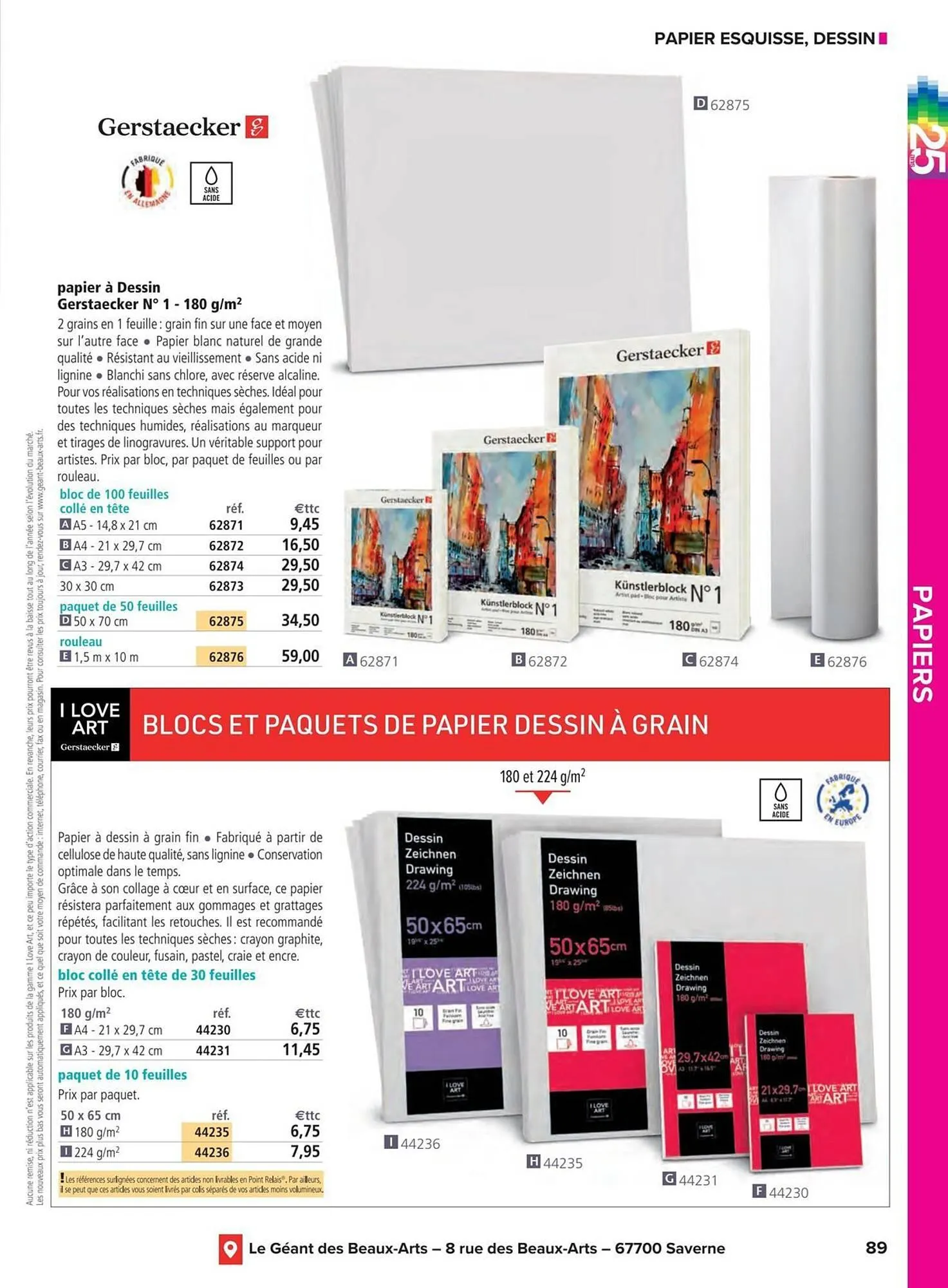 Catalogue Le Géant des Beaux-Arts du 6 janvier au 31 décembre 2025 - Catalogue page 189