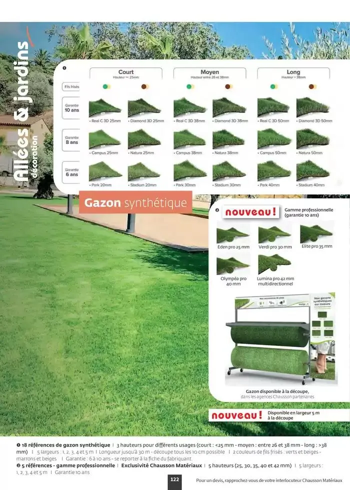 Aménagez votre extérieur SAISON 2025 du 1 janvier au 31 décembre 2025 - Catalogue page 124