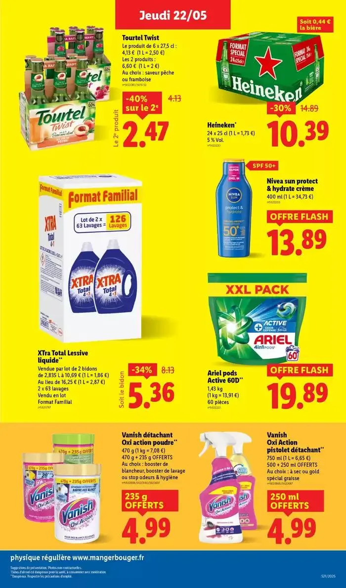 Faites votre plein de courses chez Lidl et profitez de nombreux produits à prix réduits ! du 22 mai au 28 mai 2025 - Catalogue page 23