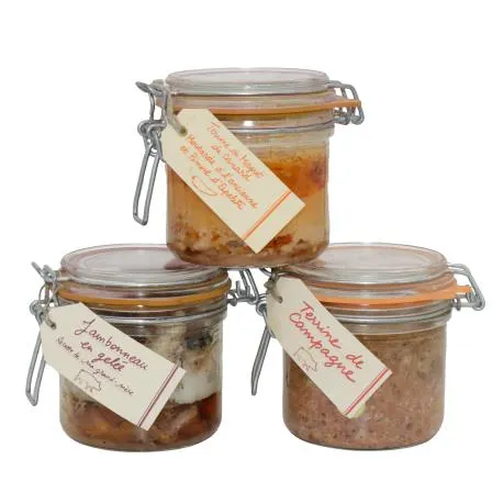 Trio de terrines de bistrot - Collection Printemps - Idéal pour l'apéritif