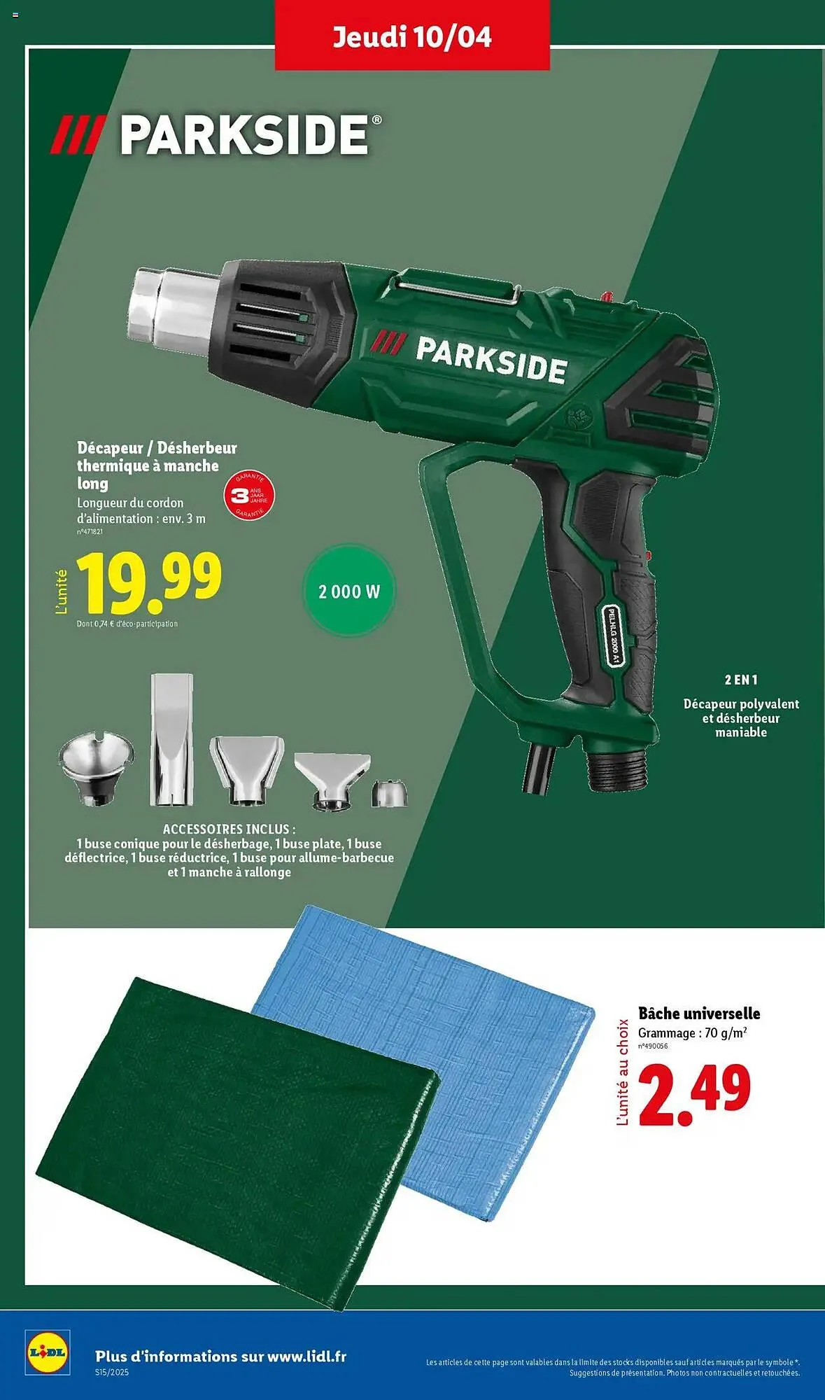 Catalogue Lidl du 10 avril au 16 avril 2025 - Catalogue page 46