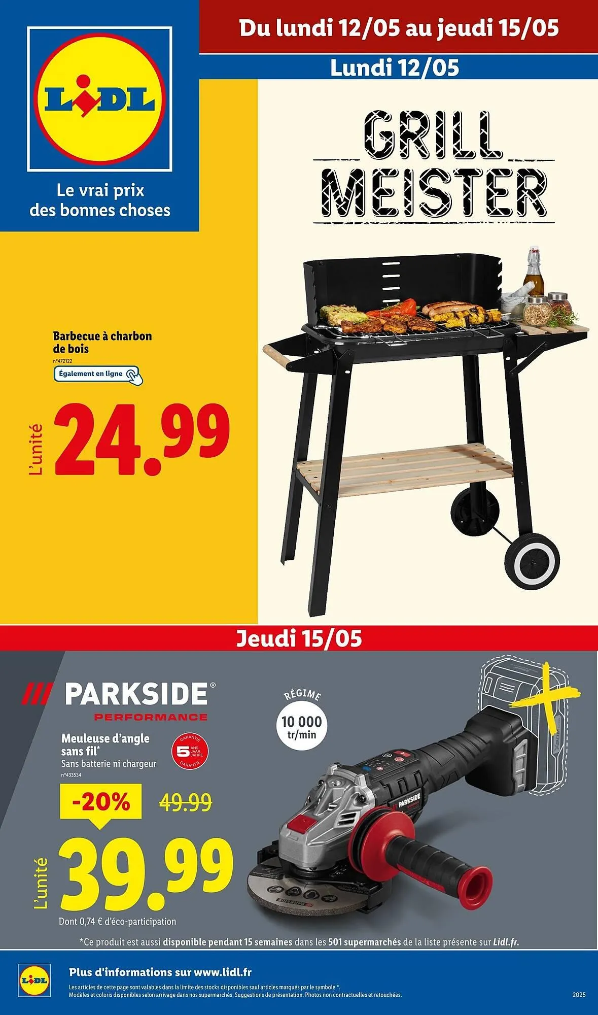 Catalogue Lidl du 12 mai au 15 mai 2025 - Catalogue page 1