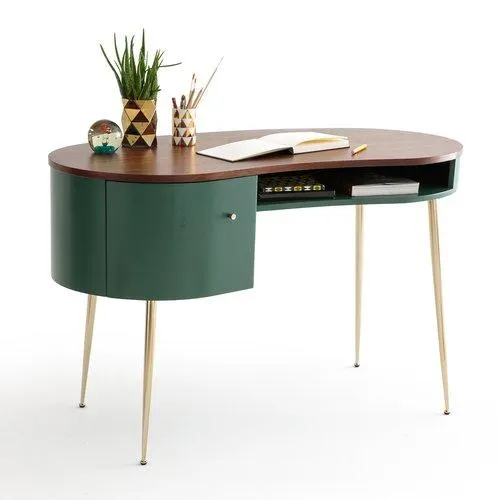 Bureau vintage plaqué noyer, Topim