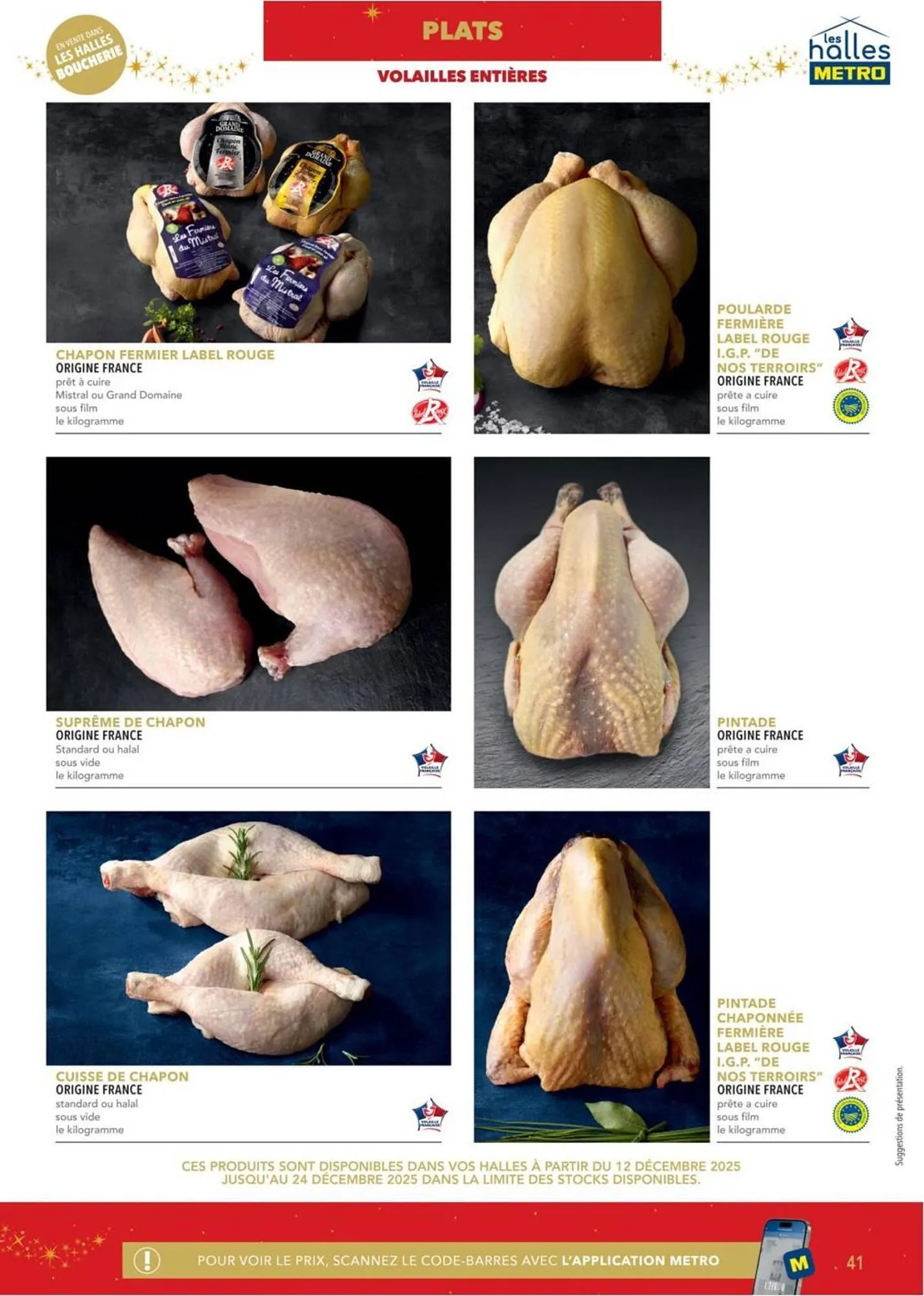 Catalogue METRO du 16 octobre au 31 décembre 2025 - Catalogue page 41