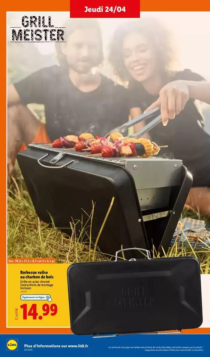 Ne manquez pas les ventes de jardinage et textile ce jeudi chez Lidl du 21 avril au 24 avril 2025 - Catalogue page 36