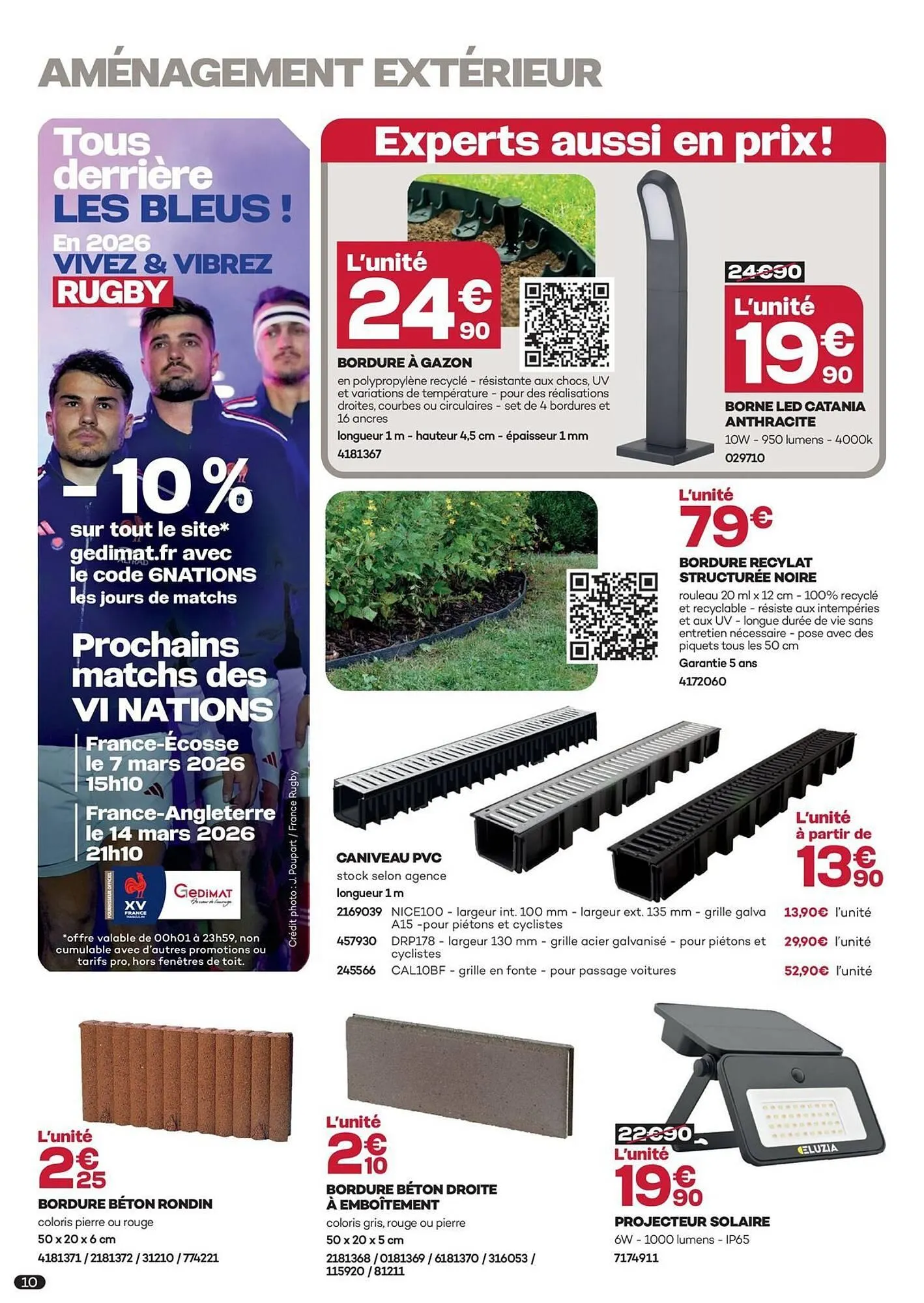 Catalogue Gedimat du 2 mars au 4 avril 2026 - Catalogue page 10