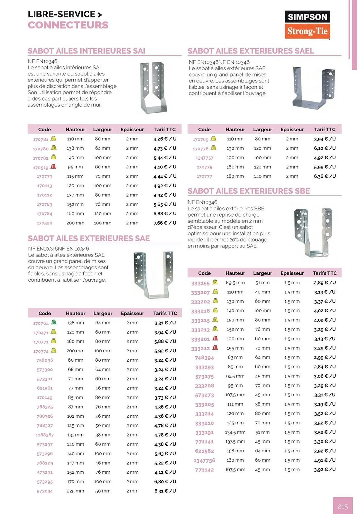 Catalogue Samse du 30 avril au 31 décembre 2026 - Catalogue page 215