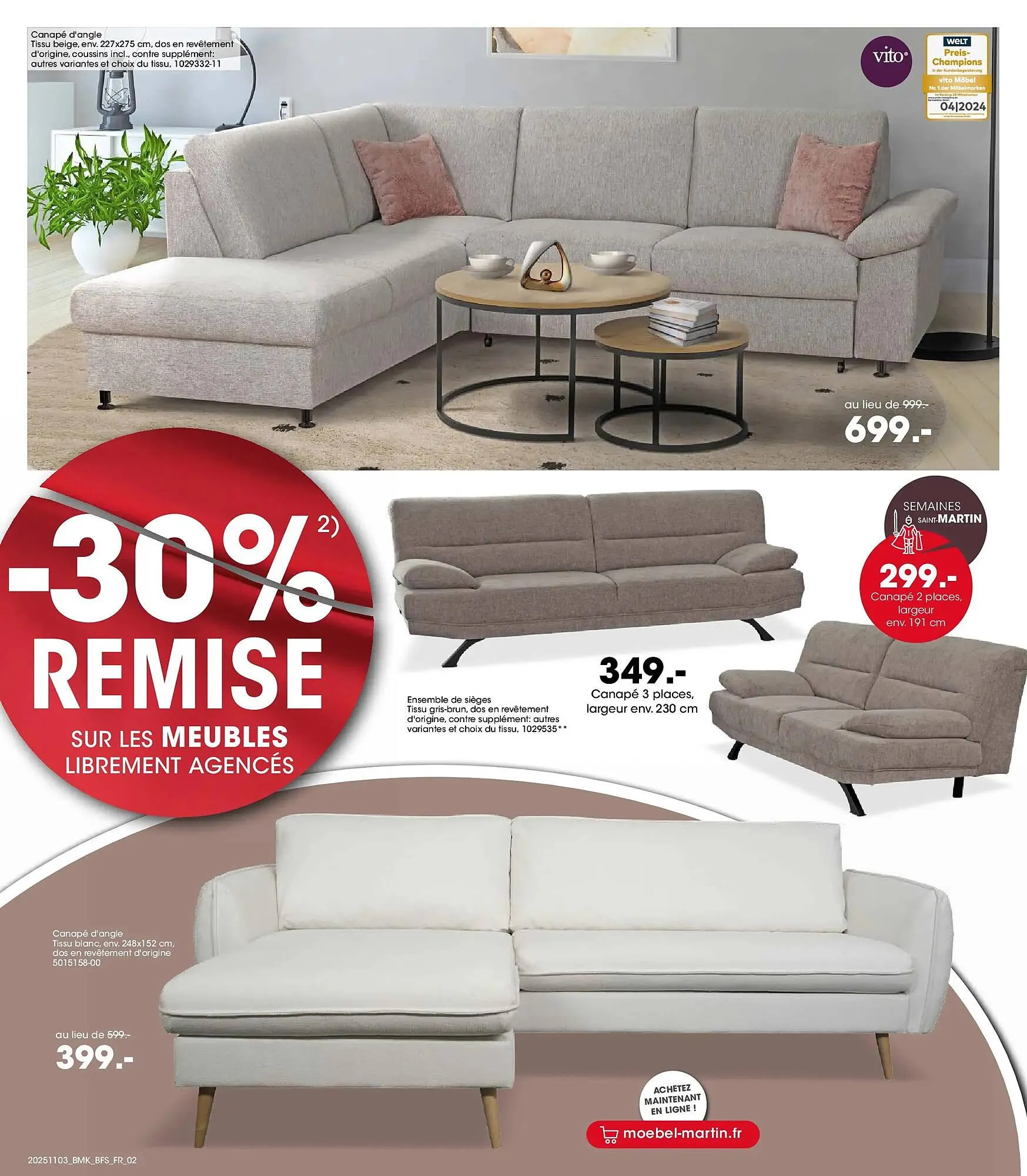 Catalogue Möbel Martin du 2 novembre au 15 novembre 2025 - Catalogue page 2