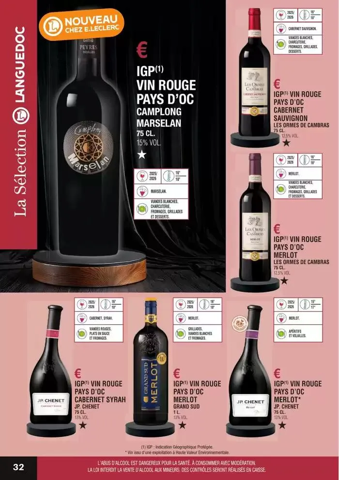 GUIDE DES VINS 2025 2026 du 27 février au 31 janvier 2027 - Catalogue page 32