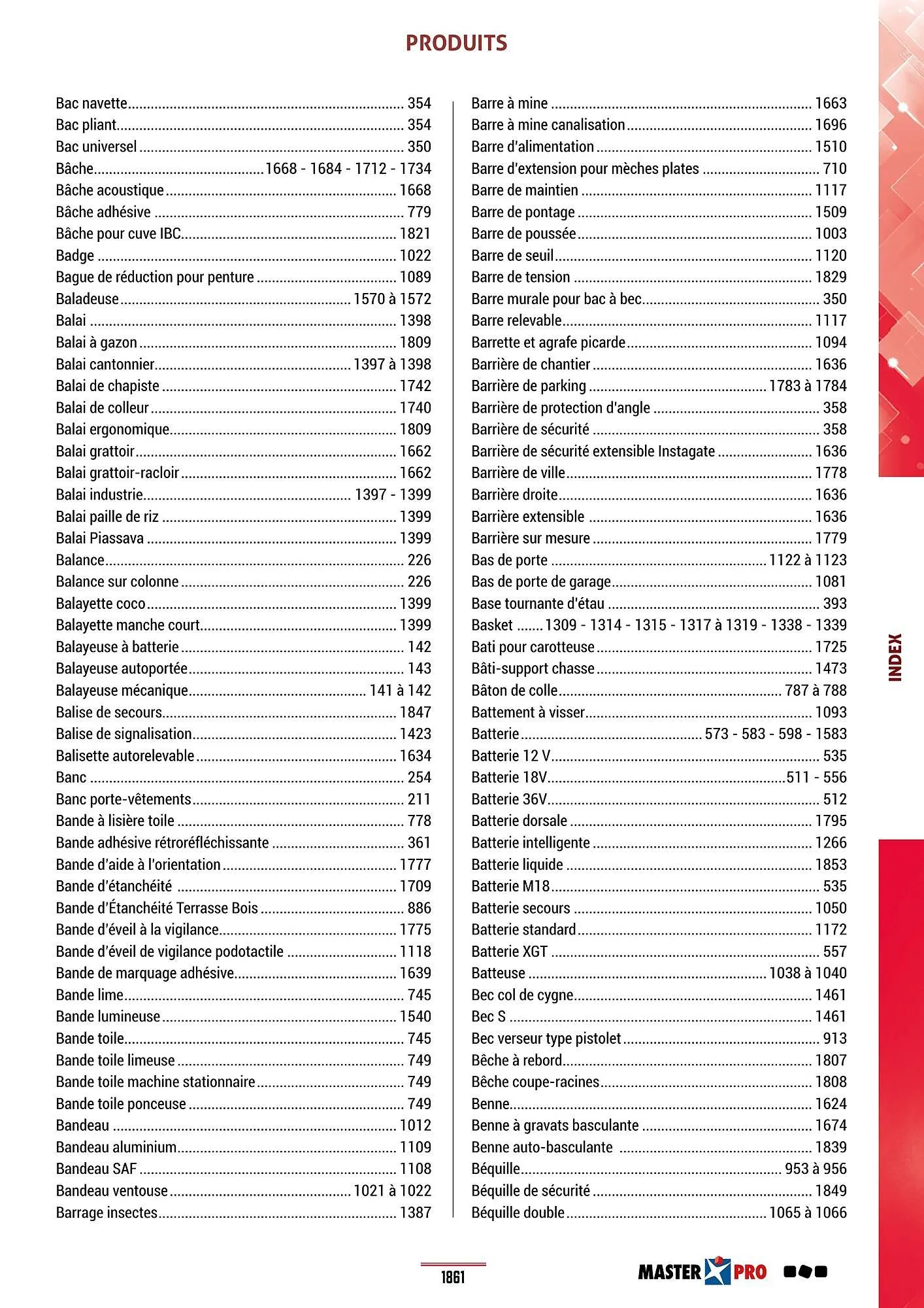 Catalogue Master Pro du 28 janvier au 30 décembre 2028 - Catalogue page 1865