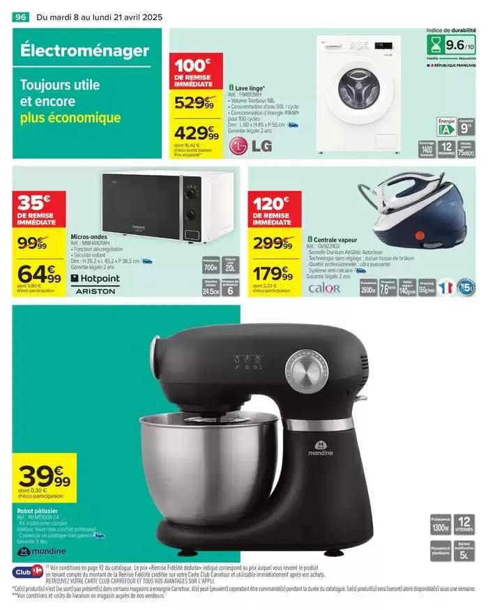 JOYEUSES PÂQUES & MEILLEURS PRIX du 8 avril au 21 avril 2025 - Catalogue page 98