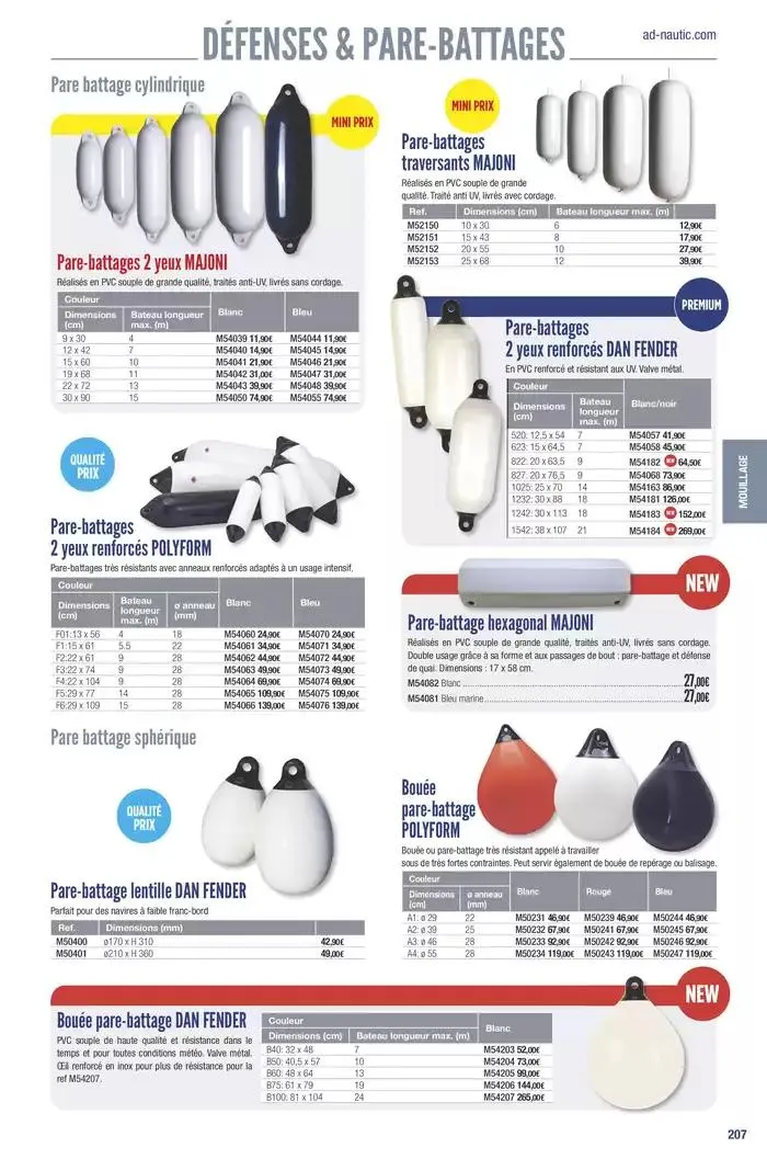 Catalogue Accastillage Diffusion 2025 du 1 janvier au 31 décembre 2025 - Catalogue page 209