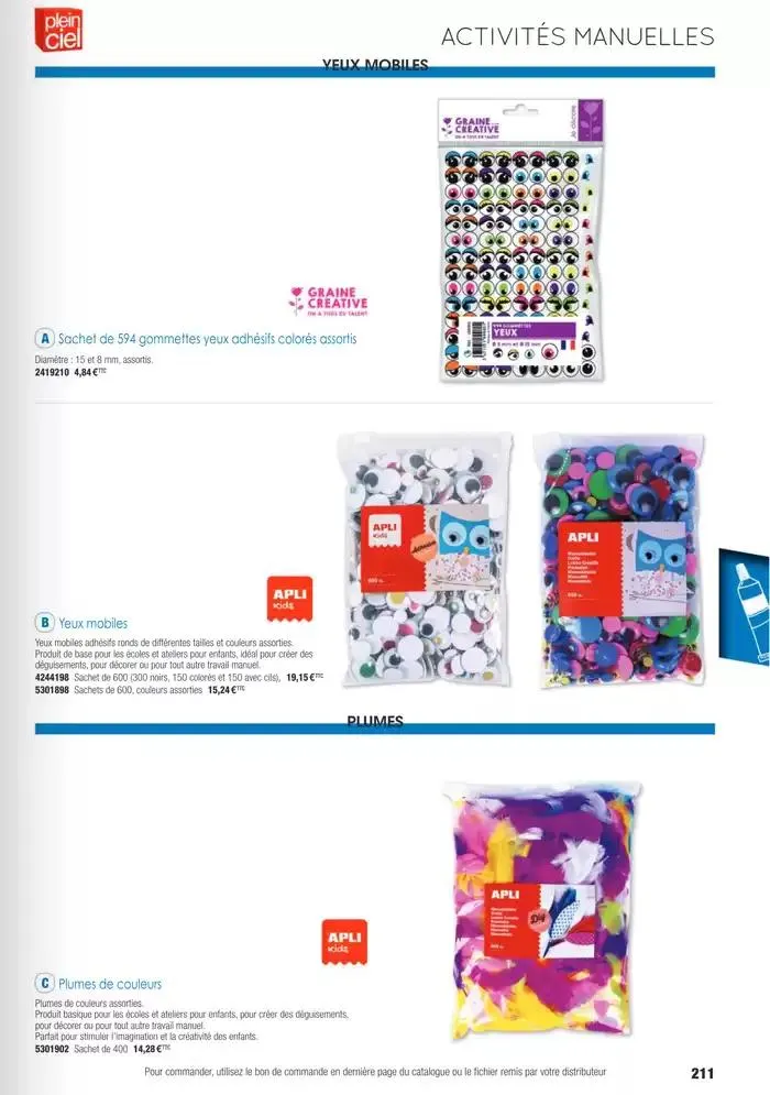 Écoles et loisirs 2025 du 1 janvier au 31 décembre 2025 - Catalogue page 211