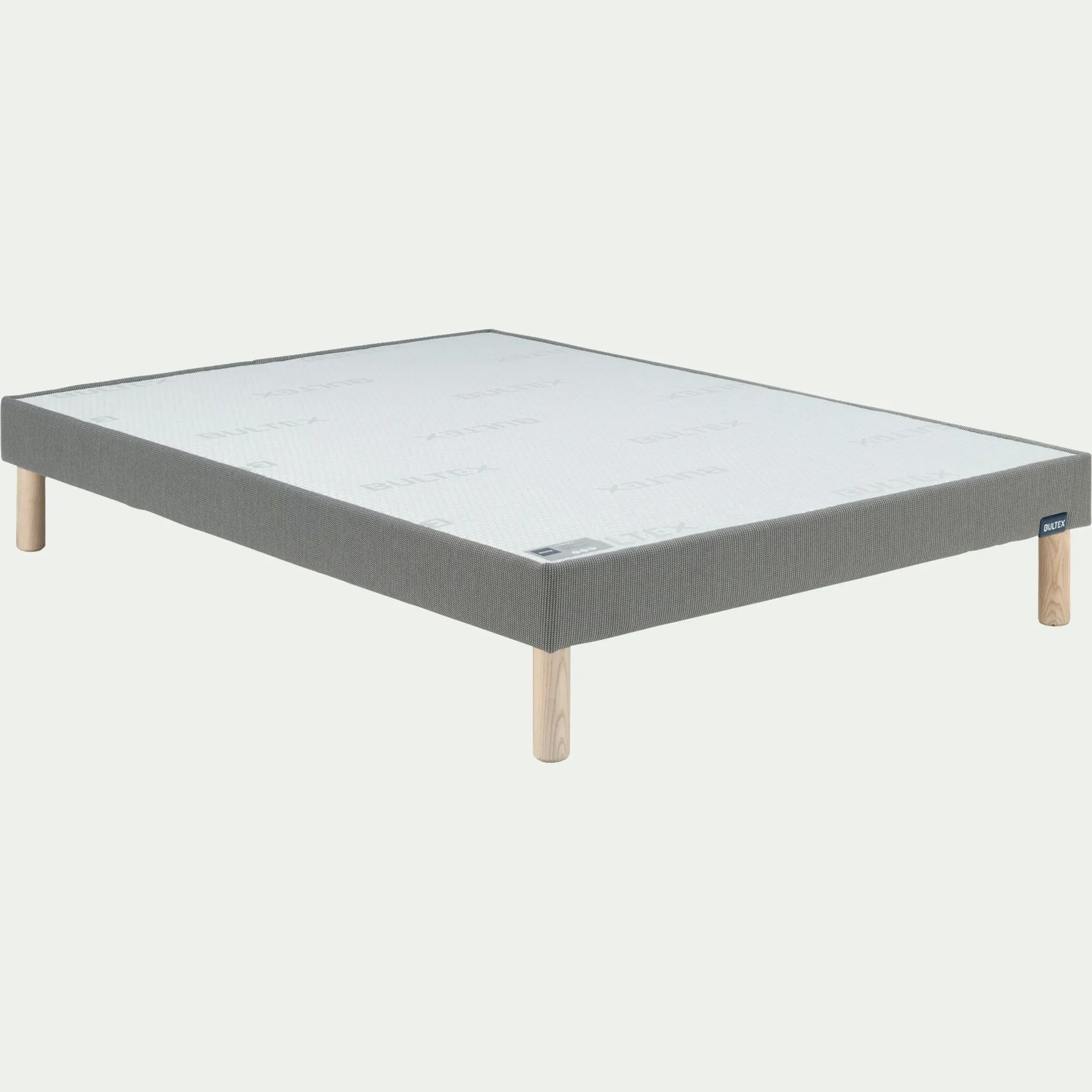 Sommier tapissier Bultex 140x190cm - gris foncé