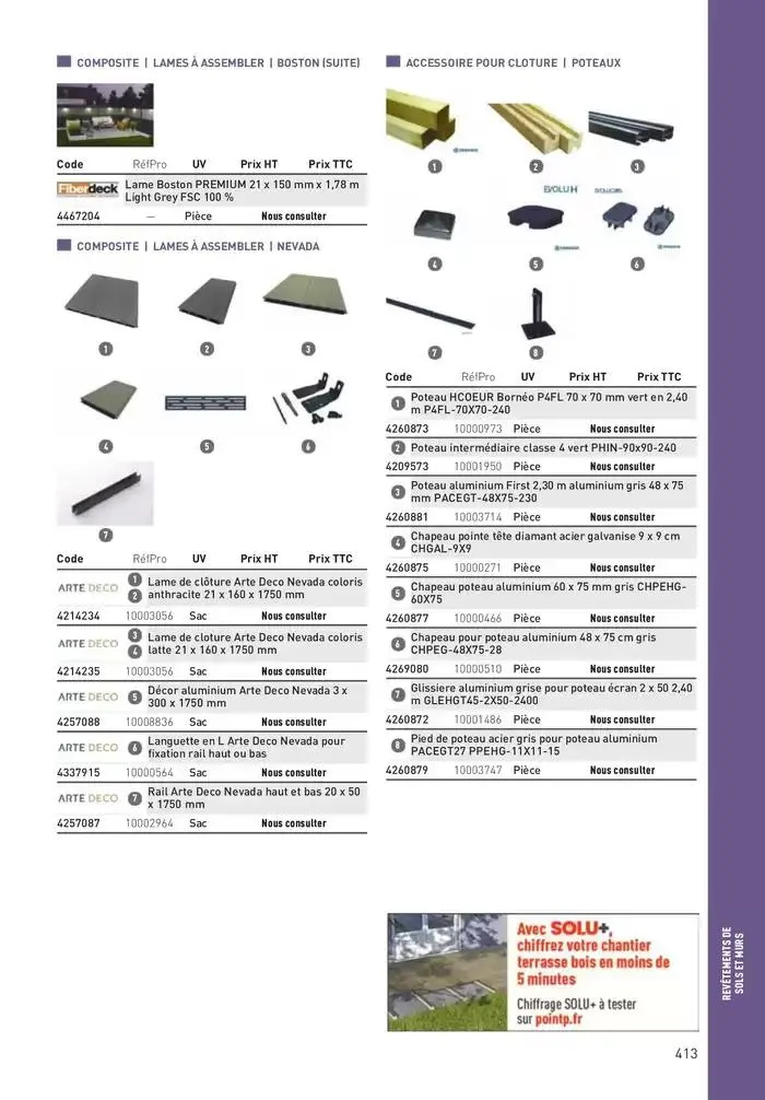 Matériaux 2025 du 1 janvier au 31 décembre 2025 - Catalogue page 413