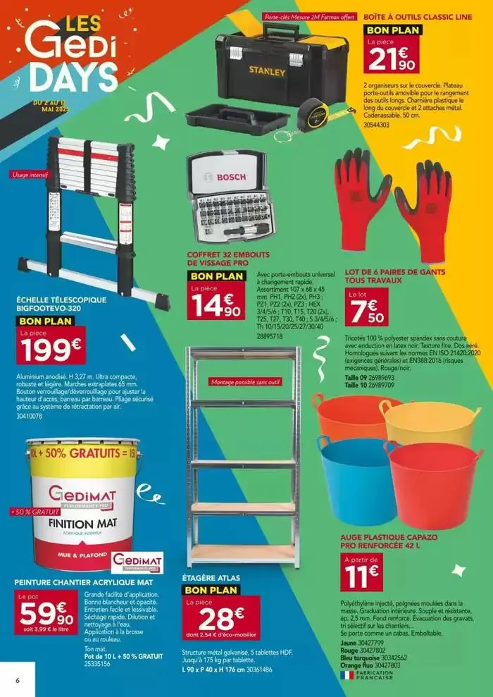 Les Gedi Days du 2 mai au 17 mai 2025 - Catalogue page 6
