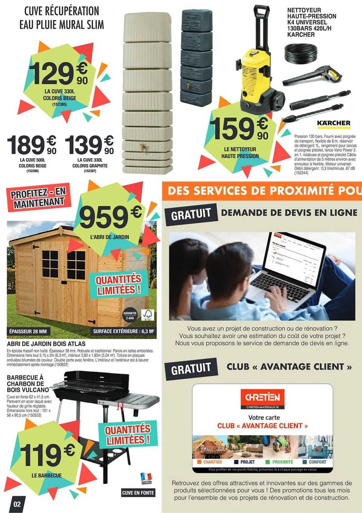 Catalogue Chretien Matériaux du 7 mars au 29 mars 2025 - Catalogue page 2