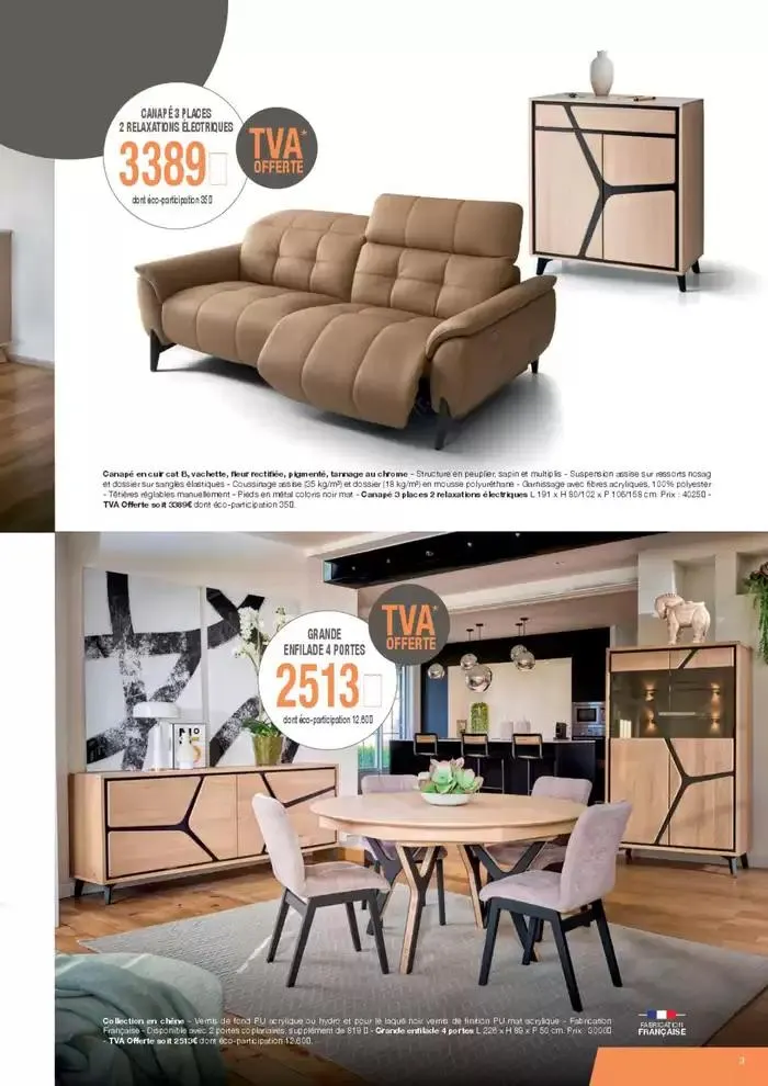 Jusqu’au 26 avril, profitez de la TVA OFFERTE du 21 mars au 26 avril 2025 - Catalogue page 3
