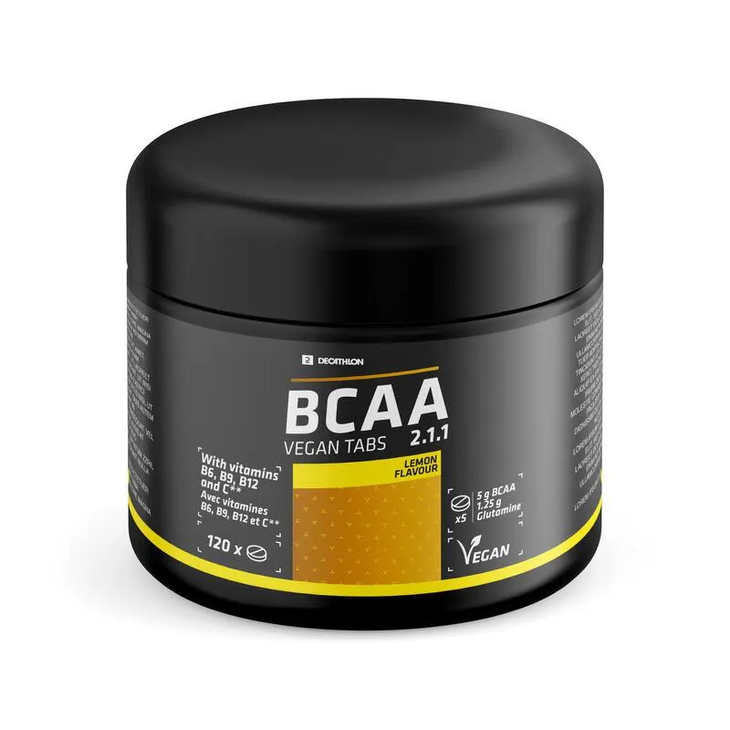BCAA VEGAN 2.1.1 + GLUTAMINĂ COMPRIMATĂ LĂMÂIE