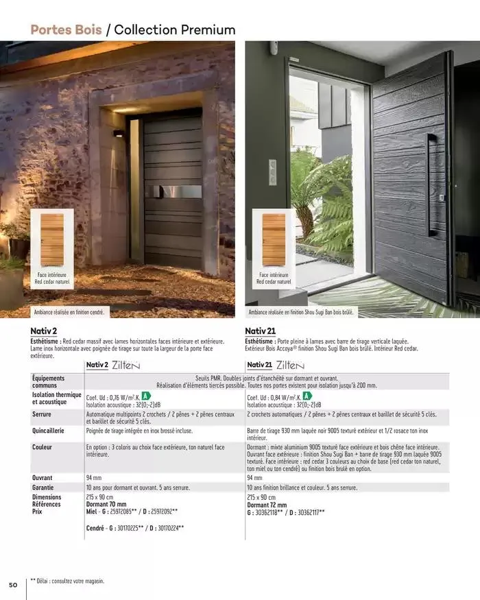 Menuiserie Extérieures 2025 du 1 janvier au 31 décembre 2025 - Catalogue page 50