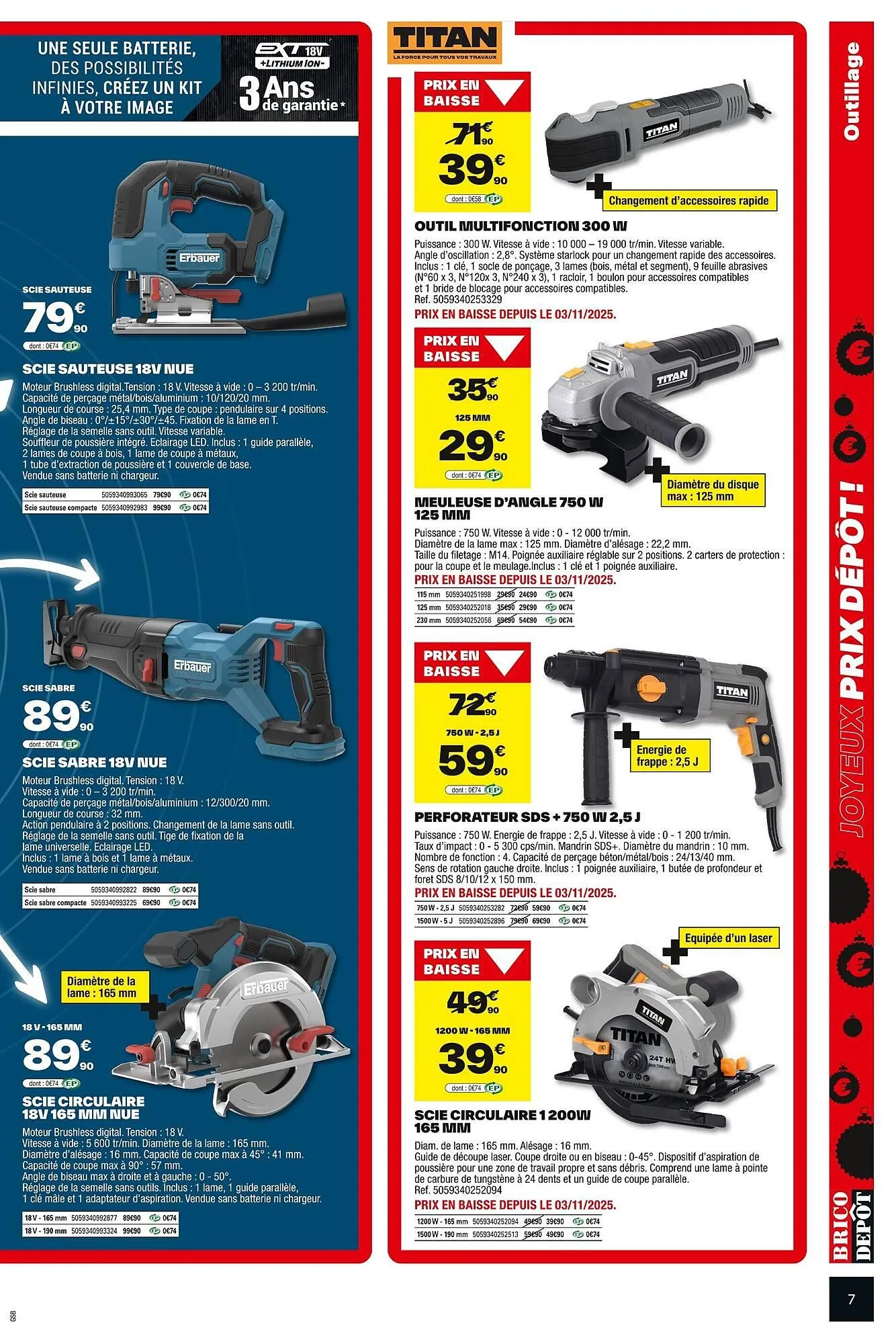 Catalogue Brico Dépôt du 28 novembre au 24 décembre 2025 - Catalogue page 7