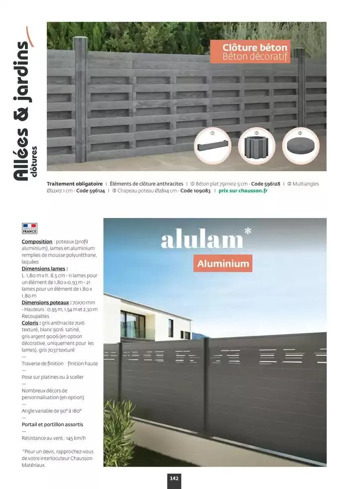 Aménagez votre extérieur SAISON 2025 du 1 janvier au 31 décembre 2025 - Catalogue page 144