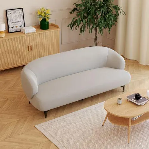 Canapé 3 places ISIS tissu gris clair