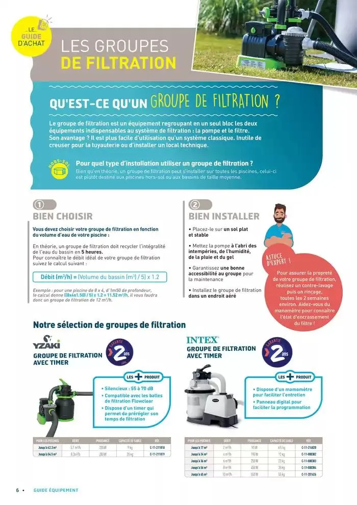 LE GUIDE ÉQUIPER SA PISCINE du 22 avril au 31 août 2025 - Catalogue page 6