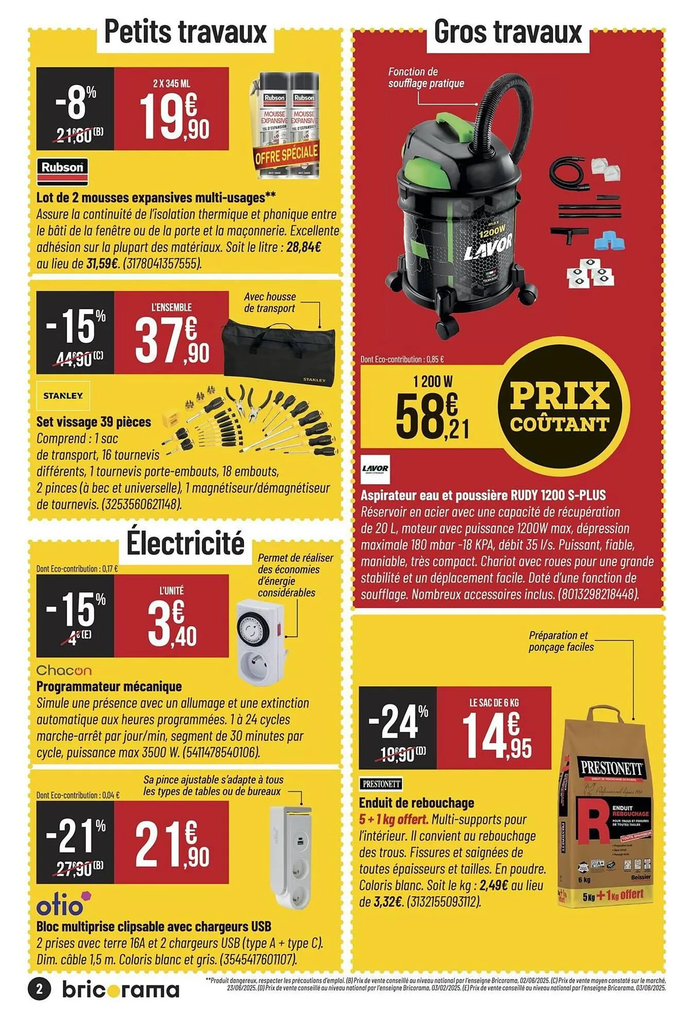 Catalogue Bricorama du 20 août au 31 août 2025 - Catalogue page 2